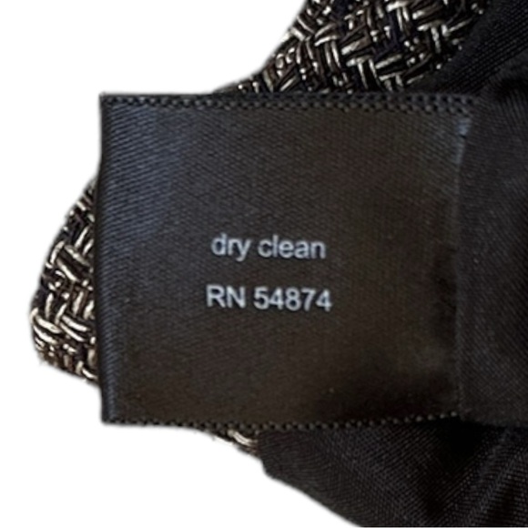 The Limited Blazer Jacket Women Size XS Brown Tweed Faux Leather Neutral - Picture 10 of 10